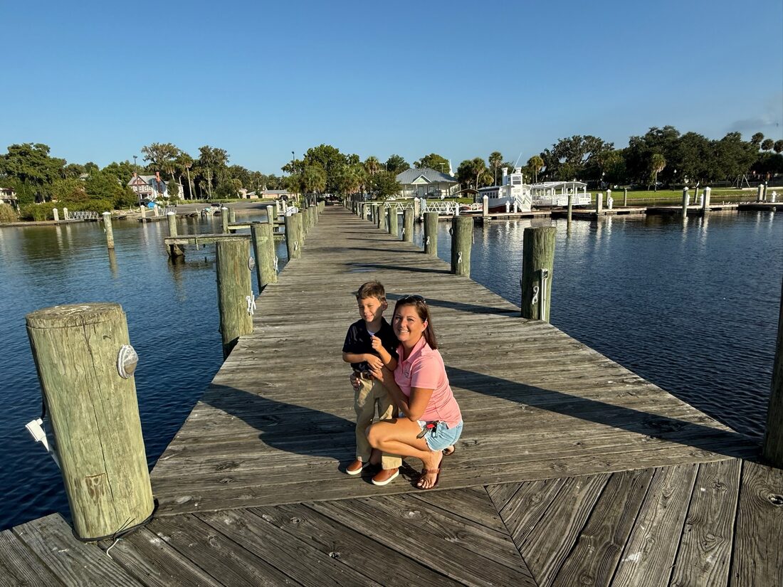 Quiet dock on Northeast Florida water